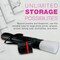 Poster Tube - Telescoping Adjustable 30-1/4" to 52" - Durable 4" Diameter Storage Tube - Art Poster Carrier Holder & Blueprint Storage Drafting Tube Travel & Protection